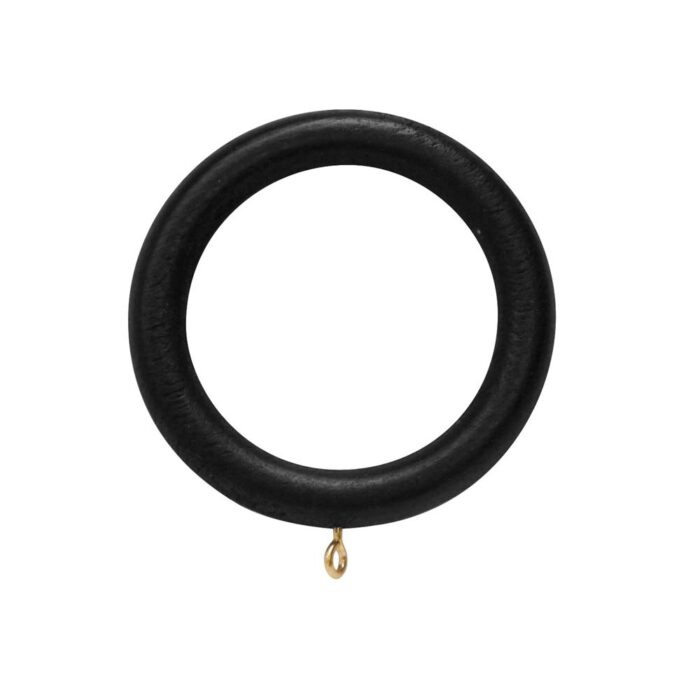 28mm Woodline Curtain Pole in Black - Image 3