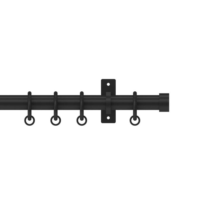 25mm Arc Stud Pole in Soft Black