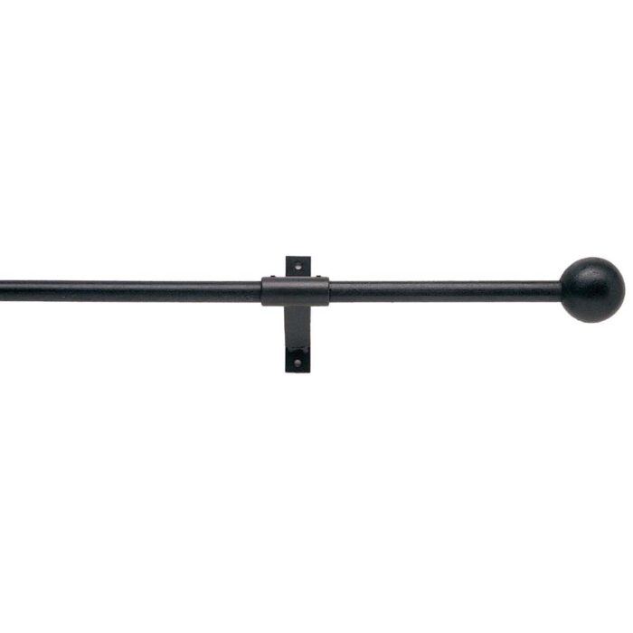 Artisan 16mm Cannon Black Wrought Iron Pole